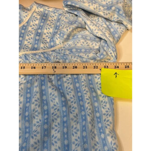 Simply Basic Nightgown XL 16/18 Blue Long Sleeve Cottagecore Sleep Dress - Picture 4 of 7